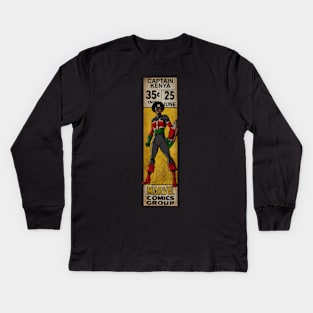 Captain Kenya - f Kids Long Sleeve T-Shirt